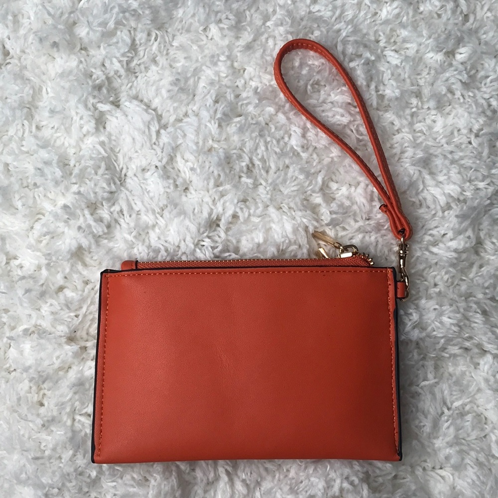 NWOT A New Day Orange Wristlet Clutch